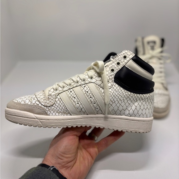 Adidas Top Ten Hi Snakeskin Women’s Size 8 Rare Retro High Top Sneakers - Picture 12 of 16